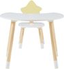 Kinderschreibtisch mit Stuhl Lallega Mond- und Stern-Design Weiß [en. casa] Bild 5