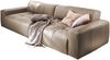 KAWOLA Big Sofa PALACE 3-Sitzer mit Sitztiefenverstellung Leder taupe 74 x 120 x 298 cm Bild 3