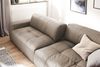KAWOLA Big Sofa PALACE 3-Sitzer mit Sitztiefenverstellung Leder taupe 74 x 120 x 298 cm Bild 2