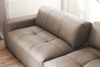 KAWOLA Big Sofa PALACE 3-Sitzer mit Sitztiefenverstellung Leder taupe 74 x 120 x 298 cm Bild 5
