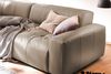 KAWOLA Big Sofa PALACE 3-Sitzer mit Sitztiefenverstellung Leder taupe 74 x 120 x 298 cm Bild 4