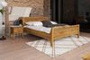 Schlafzimmerbett Bett Massivholzbett LENNES Nr. 4 Buche 80x200 cm Bild 2