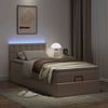 vidaXL Ottoman-Bett mit Matratzen & LEDs 90x190 cm Kunstleder 3312131 Bild 3