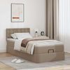 vidaXL Ottoman-Bett mit Matratzen & LEDs 90x190 cm Kunstleder 3312131 Bild 4