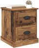 vidaXL Nachttisch 2 pcs Altholz 39 x 39 x 47,5 cm Holzwerkstoff 881329 Bild 3
