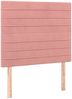 vidaXL Boxspringbett mit Matratze Rosa 90x190 cm Samt 3137880 Bild 5