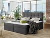 Boxspringbett Felipe, Dunkelgrau, 140x200 cm Bild 2