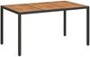 vidaXL Gartentisch Schwarz 150 x 90 x 75 cm Poly-Rattan 362544 Bild 2
