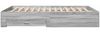 vidaXL Bettgestell mit Schubladen Grau Sonoma 140x200 cm Holzwerkstoff 3280389 Bild 5