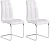 Vente-unique - Stuhl 2er-Set - Kunstleder - Weiß - NADYA Bild 3