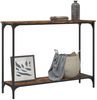 vidaXL Konsolentisch Räuchereiche 101x30,5x75 cm Holzwerkstoff 837704 Bild 3