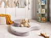 Pouf NILI Samtstoff Hellbeige Bild 3