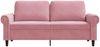 vidaXL 2-Sitzer-Sofa Rosa 140 cm Samt 359532 Bild 4