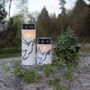 LED Grabkerze -Dove', Tauben-Motiv, Timer, warmweiß, flackernd, H 20,5cm Bild 3