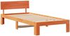 vidaXL Bettrahmen Wachsbraun 100 x 200 cm Massives Kiefernholz 872667 Bild 4