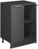 Küchenschrank für Dachschrägen R-Line Anthrazit-Gold 60 cm ohne Schräge mit 2 Türen Vicco Bild 3