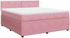 vidaXL Boxspringbett mit Matratze Rosa 180x200 cm Samt 3290105 Bild 3