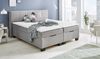 Boxspringbett Florenz / BX 1620 Fontana, Stoff, Grau, 200 x 110 x 214 cm Bild 2