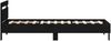 vidaXL Bettgestell mit LED Schwarze Eiche 80x200 cm Holzwerkstoff 8008999 Bild 4