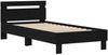 vidaXL Bettgestell mit LED Schwarze Eiche 80x200 cm Holzwerkstoff 8008999 Bild 2