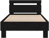 vidaXL Bettgestell mit LED Schwarze Eiche 80x200 cm Holzwerkstoff 8008999 Bild 3