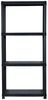 vidaXL Lagerregal 4-Tier Schwarz 61x30,5x130 cm Kunststoff 147683 Bild 3