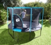 TP Toys Trampolin 'Genius 12' | inkl. Sicherheitsnetz | Schwarz/blau | 365 x 365 x 269 cm