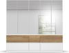 rauch Kleiderschrank; Drehtürenschrank WINNIPEG, 5-türig, 5 Spiegeltüren, 6 Schubkästen, Alpinweiß/Eiche Halifax, 226x210x56xcm Bild 2