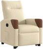 Relaxsessel, Fernsehsessel, Schlafsessel mit Aufstehhilfe Elektrisch Creme Stoff Bild 4
