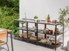 Outdoor-Küche 3er Set mit Spüle VILAMA Metall Schwarz Bild 3
