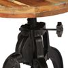 vidaXL Beistelltisch 45x(45-62) cm Altholz Massiv und Gusseisen 247588 Bild 4
