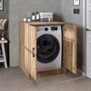 Roomart Waschmaschinenschrank - SERIE ATLANTIC-II- 70 cm breit – Badezimmer Waschmaschinen-Unterschrank – BHT 70×90×69 cm • Eiche Bild 2