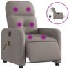 vidaXL Massagesessel Elektrisch Taupe Stoff 3206793 Bild 2