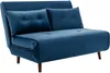Vente-unique - URIBIA Sofa SamtStoff Grün - B 91 cm x H 81 cm x L 121 cm Bild 2