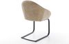 Freischwinger Gaio-Flex Mikrofaser Beige Vintage Freischwinger flach Schwarz Bild 5