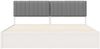 vidaXL Bettgestell mit gepolstertem Kopfteil Hellgrau 200 x 200 cm 3398213 Bild 5