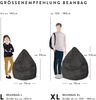 Sitting Point Sitzsack Fluffy L ca. 120 Liter Altrose Bild 2