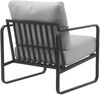 CLP Lounger Manea mit Metallgestell,hellgrau Stoff Bild 5