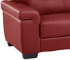 Vente-unique - Ledersofa 3-Sitzer - Rot - HAZEL Bild 4