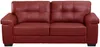 Vente-unique - Ledersofa 3-Sitzer - Rot - HAZEL Bild 2