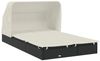 vidaXL 2-Personen-Sonnenliege mit Dach Schwarz 213x118x97 Poly Rattan 319650 Bild 4