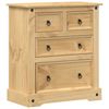 vidaXL Kommode Corona 80x43x91 cm Massivholz Kiefer 4005670 Bild 2