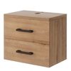 UEV Unterschrank Waschbeckenunterschrank Hängeschrank Badezimmerschrank Wandschrank (Badezimmmer Schrank für Gäste WC) Soft-close Schubladen,Waschbeckenunterschrank mit 2 Schubladen Bild 1