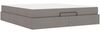vidaXL Bettgestell mit Matratze 2 pcs Taupe Stoff 3399512 Bild 5