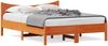 vidaXL Massivholzbett ohne Matratze Wachsbraun 120x200 cm Kiefernholz 844732 Bild 2