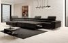 Designer Sofa Maxi mit Schlaf - und Klappfunktion Dunkelbraun Samt Links Bild 4
