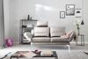 KAWOLA Sofa HURRICANE 2-Sitzer Leder hellgrau 87 x 141 x 170 cm Bild 5