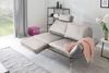 KAWOLA Sofa HURRICANE 2-Sitzer Leder hellgrau 87 x 141 x 170 cm Bild 2