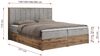 Boxspringbett, Schlafzimmerbett, Bettkasten - BELLISSIMO - 160 x 200 cm - Hellgrau Velvet - H3 Bild 5