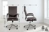 Bürostuhl Ergonomisch MEGAO Schreibtischstuhl Echtleder Höhenverstellbarer Drehstuhl, Arbeitsstuhl mit Armlehne Chefsessel, Computerstuhl 135 kg Coffee Bild 2